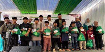 DPAC PKB Ciparay Dampingi Habibi Malik Muhammad,  Santuni Ratusan Anak Yatim Piatu di Desa Sumbersari