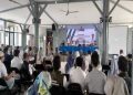 Anggota DPRD Kabupaten Bandung Hj. Titik Kartika saat membacakan pokok-pokok pikiran DPRD Kabupaten Bandung pada Musrenbang tingkat Kecamatan Kutawaringin, Rabu (26/2/2025).