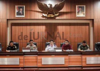 Foto : ist/ Bupati Ciamis Herdiat Sunarya Bersam sejumlah Instansi Terakit Melaksanakan Rakor Pengamanan Idul Fitri