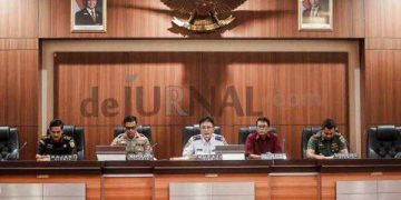 Foto : ist/ Bupati Ciamis Herdiat Sunarya Bersam sejumlah Instansi Terakit Melaksanakan Rakor Pengamanan Idul Fitri