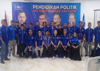 Foto : Pendidikan Partai Politik Demokrat di Saung Sawah Ciamis . Senin (24/03/2025)