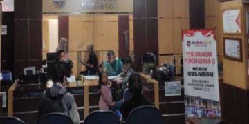 Foto : pelayanan Disdukcapil Ciamis di hari pertama libur lebaran