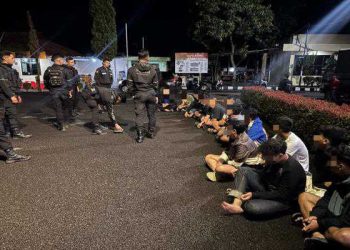 Kelompok Pemuda yang Terlibat Perjudian Balap Lari Diamankan Polres Garut