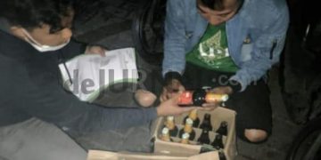 Polres Garut Gelar Razia Miras, Puluhan Botol Diamankan