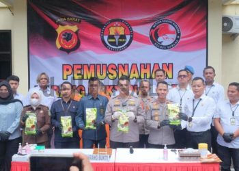 Polres Subang  Ungkap Jaringan Narkoba Internasional dan Musnahkan Barang Bukti Sabu 5 Kg