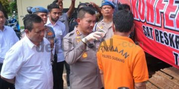 Polres Subang Amankan Satu Tersangka Pelaku Tambang Ilegal