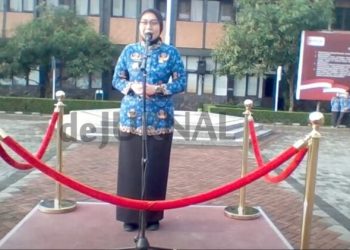Bikin Heran, Apel Gabungan di Lapangan Setda Garut Dipimpin Wakil Bupati Tatkala Bupati Hadir