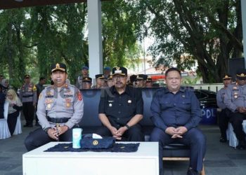 Unsur Forkopimda Kabupaten Sukabumi Hadiri Gelar Pasukan Apel Kesiapan Ketupat Lodaya 2025