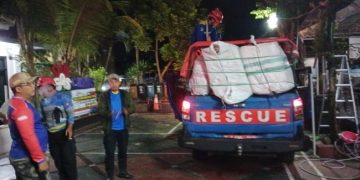 Foto : Bantuan Logistik untuk pengungsi bencana longsor Panawangan telah tiba . Senin (08/04)2025)