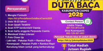 Foto : Pamflet edaran Pemilihan Suta Baca Ciamis 2025