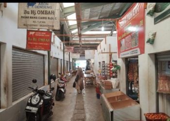 Foto : keadaan pasar manis Ciamis pasca lebaran . Kamis (10/04/2025)