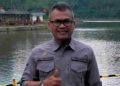 Foto : Kepala Bapenda Ciamis , Aef Saefullah Saat monitoring PAD di Situ Wangi Kawali