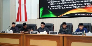 DPRD Kabupaten Sukabumi Gelar Paripurna Penyampaian Nota Pengantar LKPJ Bupati