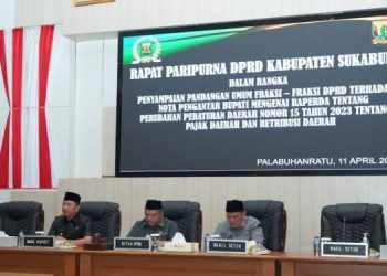 DPRD Kabupaten Sukabumi Bahas Raperda Perubahan Nomor 15/2023