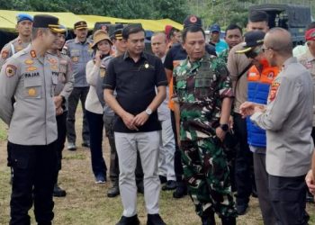 Ketua DPRD Garut Bersama Jajaran Forkopimda Dampingi Kapolda Jabar dan Pangdam III/Siliwangi Tinjau Lokasi Insiden Ledakan di Cibalong