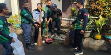 Satpol PP dan Linmas Kecamatan Ciparay Laksanakan Giat Rutin Jumsih