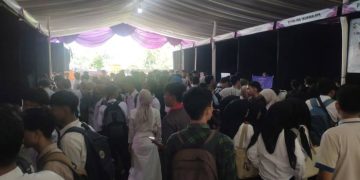 Ribuan Pelamar Padati Job Fair Disnaker Ciamis di PEPATAH MANIS Cijeungjing