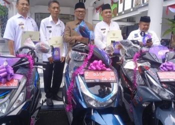 Momen Hari Jadi Ciamis Desa Berprestasi dalam Pembayaran PBB Mendapatkan Sepeda Motor