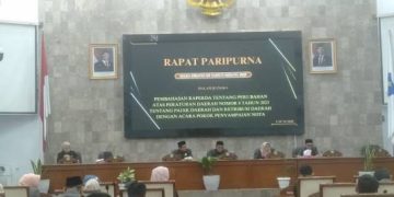 DPRD Garut Gelar Rapat Paripurna Bahas Nota Pengantar Bupati Atas Perubahan Raperda Restribusi Daerah