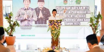 Sebelum Pelepasan, Bupati Purwakarta Tes Langsung 3 Kafilah Peserta MTQH ke-39 Tingkat Provinsi Jabar