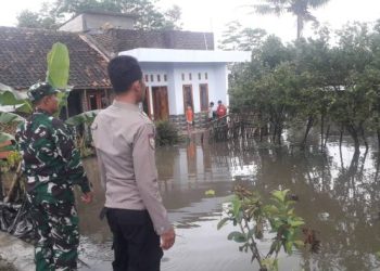 Hujan Deras Akibatkan Sungai Cimanuk Meluap, Permukiman dan Sawah Desa Sukasenang Terendam Banjir