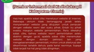 Waspada Website Palsu! Disdukcapil dan Diskominfo Ciamis Imbau Masyarakat Akses Portal Resmi