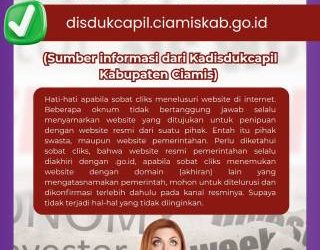 Waspada Website Palsu! Disdukcapil dan Diskominfo Ciamis Imbau Masyarakat Akses Portal Resmi