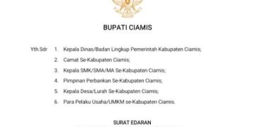 Melalui Surat Edaran Bupati, DPMPTSP Ciamis Gencarkan Penerbitan NIB Secara Masif