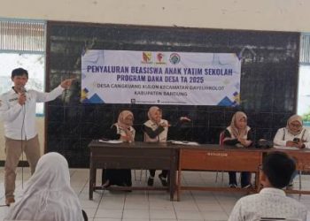 Tiap Jelang Tahun Ajaran Baru Ratusan Siswa SD dan SMP Warga Desa Cangkuang Kulon Dayeuhkolot Dapat Uang Kadeudeuh Untuk Sekolah