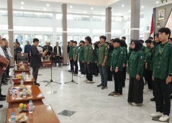 Bupati Garut Sambut 135 Mahasiswa KKN UIN Bandung Sekaligus Lantik Perhimpunan Mahasiswa Kota Intan