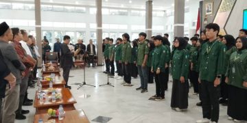 Bupati Garut Sambut 135 Mahasiswa KKN UIN Bandung Sekaligus Lantik Perhimpunan Mahasiswa Kota Intan