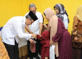 Santunan PWRI, Sekda Ade Suryaman : Tumbuhkan Kepedulian dan Motivasi Bagi Semua