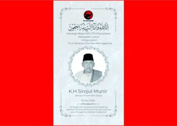 Kepergian Sang Ulama Panutan : DPC PDI Perjuangan Kabupaten Garut Sampaikan Duka Mendalam atas Wafatnya KH. Sirojul Munir