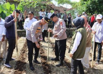 Perkuat Ketahanan Pangan, Polres Ciamis Tanam Jagung Serentak di Pesantren, Dukung Kesejahteraan Petani dan Kemandirian Komunitas