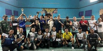 Dalam Rangka Memperingati HUT RI ke-80 Tahun, Dandim 0619 Purwakarta Cup Gelar Turnamen Badminton Ganda Putra