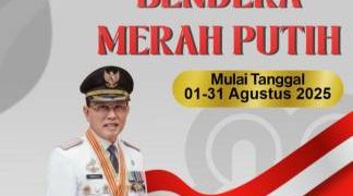 Bupati Ciamis Himbau Pengibaran Bendera Merah Putih Serentak Sambut HUT ke-80 RI