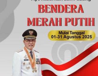 Bupati Ciamis Himbau Pengibaran Bendera Merah Putih Serentak Sambut HUT ke-80 RI
