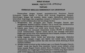 Ciamis Gencarkan Gerakan Jumat Bersih, Bupati Ajak Warga Lebih Peduli Lingkungan