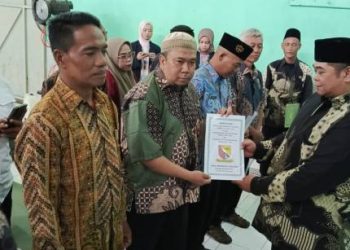 Puluhan Ketua RW di Desa Margahayu Selatan Kecamatan Margahayu Dilantik Serentak Hari Ini