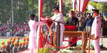 Jadi Irup HUT ke- 80 RI Bupati Bandung Sampaikan Capaian Indikator Makro Pembangunan