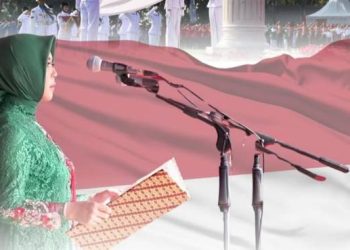 Ketua DPRD Kabupaten Bandung Hj Renie Rahayu Fauzi Didaulat Bacakan Teks Proklamasi