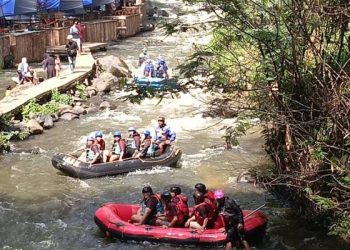 Menikmati Rafting di Sungai Palayang Pangalengan