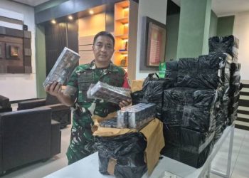 Kodim 0605/Subang Gagalkan Upaya Penyelundupan 500 Bal Roko Ilegal ke Bandar lampung