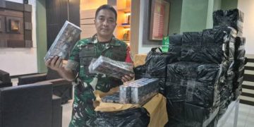Kodim 0605/Subang Gagalkan Upaya Penyelundupan 500 Bal Roko Ilegal ke Bandar lampung