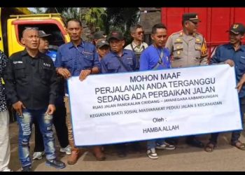 Aliansi Tiga Kecamatan Lakukan Perbaikan Jalan Akses Menuju  Star Energy dan Indonesian Power
