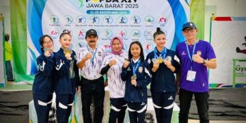 Senam Ritmik Sumbang Emas Perdana Kontingen Ciamis di Popda Jabar 2025