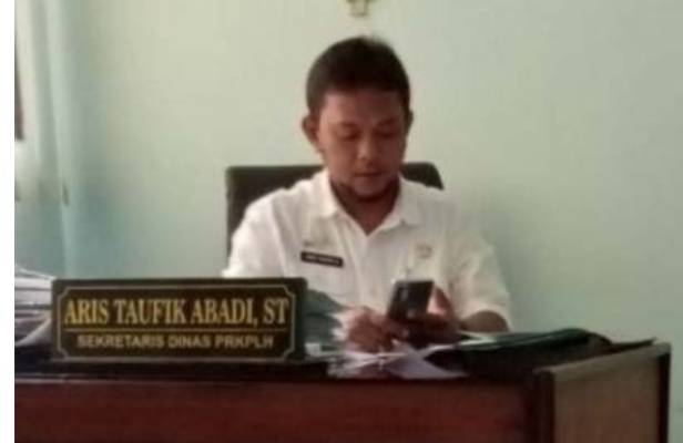 Sekretaris DPRKPLH Ciamis, Aris Taufik Abadi, menjelaskan. sanitary Landfill di Kabupaten Ciamis