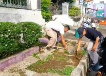 Budaya Bersih dan Sehat, DPMPTSP Ciamis Rutin Gelar Jumat Bersih dan Olahraga