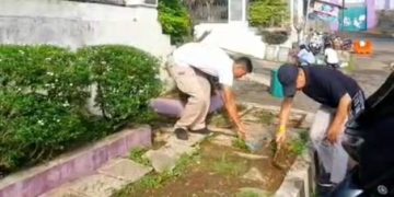 Budaya Bersih dan Sehat, DPMPTSP Ciamis Rutin Gelar Jumat Bersih dan Olahraga