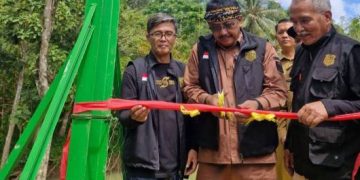 Bupati Sukabumi Resmikan Jembatan Gantung Leuwi Sintok, Masyarakat Cimanggu Sambut Gembira